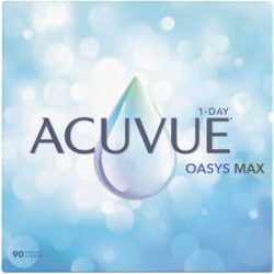 Johnson & Johnson Acuvue Oasys Max 1-Day (90er Packung) Tageslinsen (-5.75 dpt & BC 8.5) mit UV-Schutz für Allergiker & trockenere Augen