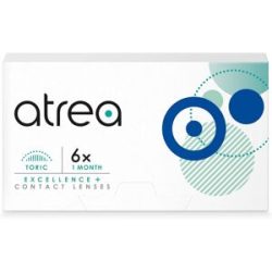 Cooper Vision Atrea Excellence + 1 Month Toric (6er Packung) Monatslinsen (0.25 dpt, Zyl. -0.75, Achse 10 & BC 8.7)