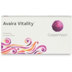 Cooper Vision Avaira Vitality (6er Packung) Monatslinsen (0.25 dpt & BC 8.4) mit UV-Schutz