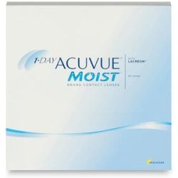 Johnson & Johnson 1-Day Acuvue Moist (90er Packung) Tageslinsen (0.5 dpt & BC 8.5) mit UV-Schutz für Allergiker & trockenere Augen