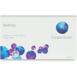 Cooper Vision Biofinity (6er Packung) Monatslinsen (3.25 dpt & BC 8.6) für trockenere Augen