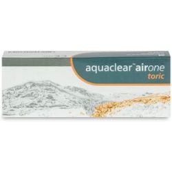 Cooper Vision Aquaclear airOne toric (30er Packung) Tageslinsen (0.25 dpt, Zyl. -0.75, Achse 80 & BC 8.6) mit UV-Schutz für Allergiker & trockenere Augen