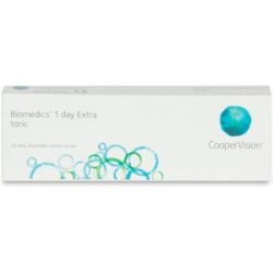 Cooper Vision Biomedics 1 day Extra toric (30er Packung) Tageslinsen (-0.25 dpt, Zyl. -0.75, Achse 180 & BC 8.7) für Allergiker