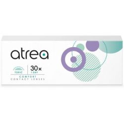 Cooper Vision Atrea Comfort 1 Day Toric (30er Packung) Tageslinsen (0.25 dpt, Zyl. -0.75, Achse 10 & BC 8.6) mit UV-Schutz