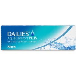 Alcon Dailies AquaComfort Plus (30er Packung) Tageslinsen (5 dpt & BC 8.7) für Allergiker & trockenere Augen
