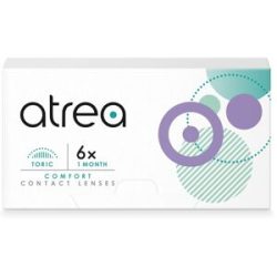 Cooper Vision Atrea Comfort 1 Month Toric (6er Packung) Monatslinsen (0.25 dpt, Zyl. -0.75, Achse 10 & BC 8.5) mit UV-Schutz