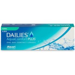 Alcon Dailies AquaComfort Plus Toric (30er Packung) Tageslinsen (2.75 dpt, Zyl. -1.25, Achse 180 & BC 8.8) für Allergiker & trockenere Augen