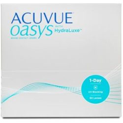 Johnson & Johnson Acuvue Oasys 1-Day (90er Packung) Tageslinsen (-0.5 dpt & BC 9) mit UV-Schutz für Allergiker & trockenere Augen