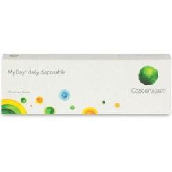 Cooper Vision MyDay (30er Packung) Tageslinsen (0.25 dpt & BC 8.4) mit UV-Schutz für Allergiker & trockenere Augen