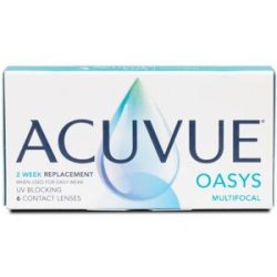 Johnson & Johnson Acuvue Oasys Multifocal (6er Packung) 14-Tageslinsen (0 dpt, Addition High (2.00-2.50) & BC 8.4) mit UV-Schutz