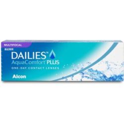 Alcon Dailies AquaComfort Plus Multifocal (30er Packung) Tageslinsen (0.25 dpt, Addition Medium (1.50-2.00) & BC 8.7) für Allergiker & trockenere Augen