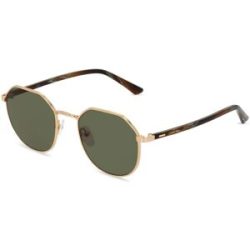 Marchon Germany GmbH Calvin Klein CK22103S Unisex-Sonnenbrille Vollrand Oval Metall-Gestell, Gold