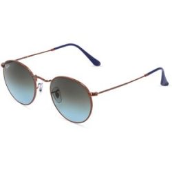 Luxottica Fashion Brillen Vertriebs GmbH Ray-Ban RB 3447 ROUND METAL Herren-Sonnenbrille Vollrand Rund Metall-Gestell, Bronze