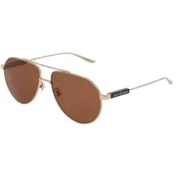 Kering Eyewear Spa Gucci GG1311S Unisex-Sonnenbrille Vollrand Pilot Metall-Gestell, Gold