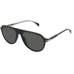 Safilo GmbH David Beckham DB 1200/S Herren-Sonnenbrille Vollrand Pilot Acetat-Gestell, Schwarz