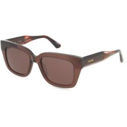Marchon Germany GmbH Calvin Klein CK23540S Unisex-Sonnenbrille Vollrand Quadratisch Acetat-Gestell, Braun