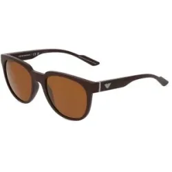 Luxottica Fashion Brillen Vertriebs GmbH Emporio Armani EA 4205 Herren-Sonnenbrille Vollrand Panto Kunststoff-Gestell, Braun