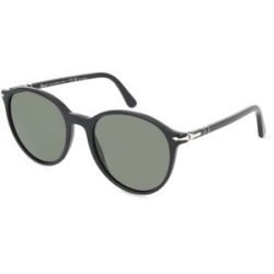 Luxottica Fashion Brillen Vertriebs GmbH Persol 0PO3350S Unisex-Sonnenbrille Vollrand Panto Acetat-Gestell, Schwarz