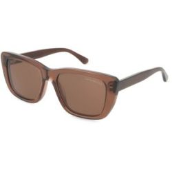 Luxottica Fashion Brillen Vertriebs GmbH Emporio Armani EA4246U Damen-Sonnenbrille Vollrand Cat Eye Acetat-Gestell, Braun
