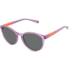 Safilo GmbH Polaroid PLD 8059/S Unisex-Sonnenbrille Vollrand Panto Kunststoff-Gestell, Lila