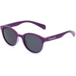 Safilo GmbH Polaroid PLD 8040/S Unisex-Sonnenbrille Vollrand Panto Kunststoff-Gestell, Lila