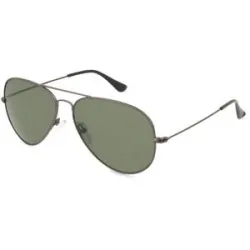 Wenzhou Bada Optical Co. , LTD Fielmann BD 277 SUN CL Unisex-Sonnenbrille Vollrand Pilot Edelstahl-Gestell, Grau