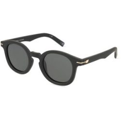 Tree Distribution GmbH Le Specs HOODWINKED Unisex-Sonnenbrille Vollrand Rund Kunststoff-Gestell, Schwarz