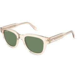 Marchon Germany GmbH Lacoste L6023S Unisex-Sonnenbrille Vollrand Oval Acetat Spritzguss-Gestell, Beige