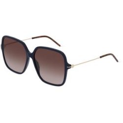 Kering Eyewear Spa Gucci GG1267S Damen-Sonnenbrille Vollrand Quadratisch Kunststoff-Gestell, Blau