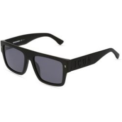Safilo GmbH Dsquared2 ICON 0003/S Herren-Sonnenbrille Vollrand Quadratisch Acetat-Gestell, Schwarz