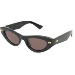Kering Eyewear Spa Bottega Veneta BV1350S Damen-Sonnenbrille Vollrand Cat Eye Acetat-Gestell, Schwarz
