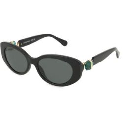 Luxottica Fashion Brillen Vertriebs GmbH Swarovski SK6002 Damen-Sonnenbrille Vollrand Oval Acetat-Gestell, Schwarz