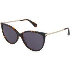 Marcolin Deutschland GmbH Max Mara MM0201 Damen-Sonnenbrille Vollrand Cat Eye Acetat-Gestell, Havanna