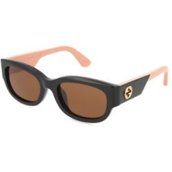 Kering Eyewear Spa Gucci GG1667SK Unisex-Sonnenbrille Vollrand Panto Acetat-Gestell, Schwarz