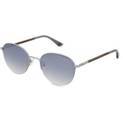 Masterdis Woodfellas 11722 HORIZON Unisex-Sonnenbrille Vollrand Rund Edelstahl-Gestell, Silber