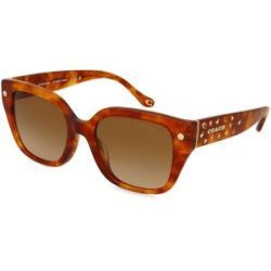 Luxottica Fashion Brillen Vertriebs GmbH Coach 0HC8392U Damen-Sonnenbrille Vollrand Quadratisch Acetat-Gestell, Havanna