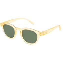 Optim OKIDOKI JIMMY SUN Unisex-Sonnenbrille Vollrand Panto Kunststoff-Gestell, Transparent