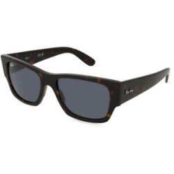 Luxottica Fashion Brillen Vertriebs GmbH Ray-Ban 0RB0947S CARLOS Unisex-Sonnenbrille Vollrand Quadratisch Propionat-Gestell, Havanna