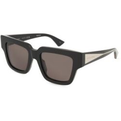 Kering Eyewear Spa Bottega Veneta BV1276S Unisex-Sonnenbrille Vollrand Quadratisch Acetat-Gestell, Schwarz