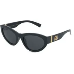Luxottica Fashion Brillen Vertriebs GmbH Dolce&Gabbana DG6207 Damen-Sonnenbrille Vollrand Cat Eye Kunststoff-Gestell, Schwarz