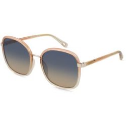 Kering Eyewear Spa Chloé CH0031S Damen-Sonnenbrille Vollrand Eckig Kunststoff-Gestell, Orange