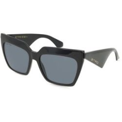 Safilo GmbH Etro 0001/S Damen-Sonnenbrille Vollrand Eckig Acetat-Gestell, Schwarz