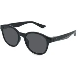 Kering Eyewear Spa PUMA PU0522S Herren-Sonnenbrille Vollrand Rund Kunststoff-Gestell, Schwarz