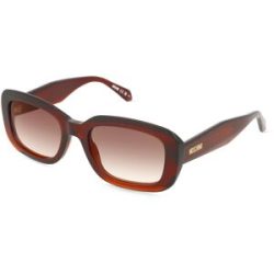 Safilo GmbH Love Moschino MOS199/S Damen-Sonnenbrille Vollrand Eckig Acetat-Gestell, Braun