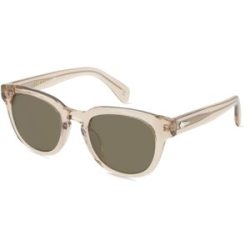 Safilo GmbH Rag & Bone RNB6001/S Herren-Sonnenbrille Vollrand Rund Acetat-Gestell, Beige