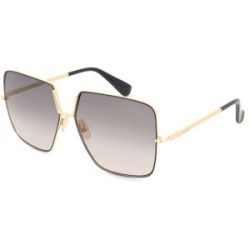 Marcolin Deutschland GmbH Max Mara MM0082 Unisex-Sonnenbrille Vollrand Pilot Metall-Gestell, Gold