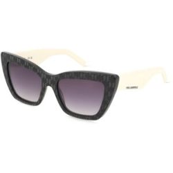 Marchon Germany GmbH Karl Lagerfeld KL6158S Unisex-Sonnenbrille Vollrand Cat Eye Acetat-Gestell, Schwarz
