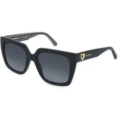 Safilo GmbH Love Moschino MOL099/S Damen-Sonnenbrille Vollrand Quadratisch Acetat-Gestell, Schwarz