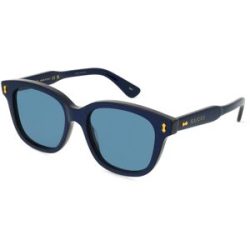 Kering Eyewear Spa Gucci GG 1264 S Unisex-Sonnenbrille Vollrand Quadratisch Acetat-Gestell, Blau