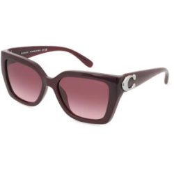 Luxottica Fashion Brillen Vertriebs GmbH Coach HC8408U Damen-Sonnenbrille Vollrand Quadratisch Kunststoff-Gestell, Rot